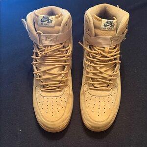 Nike Air Force 1 High Top Sneakers in Wheat/Tan size 13 no box minor scuffs